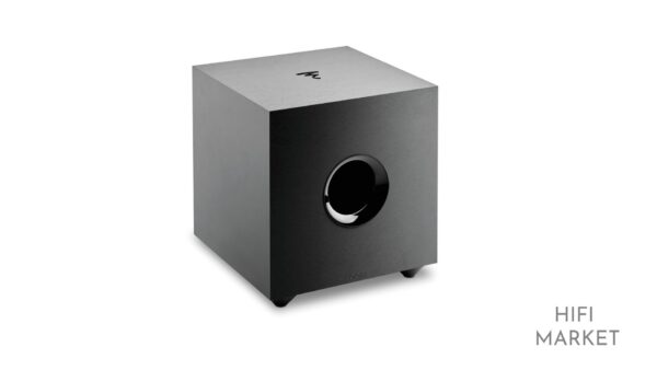 Altavoces satélite Focal Sib Evo en negro, diseño compacto y moderno para sistemas de cine en casa