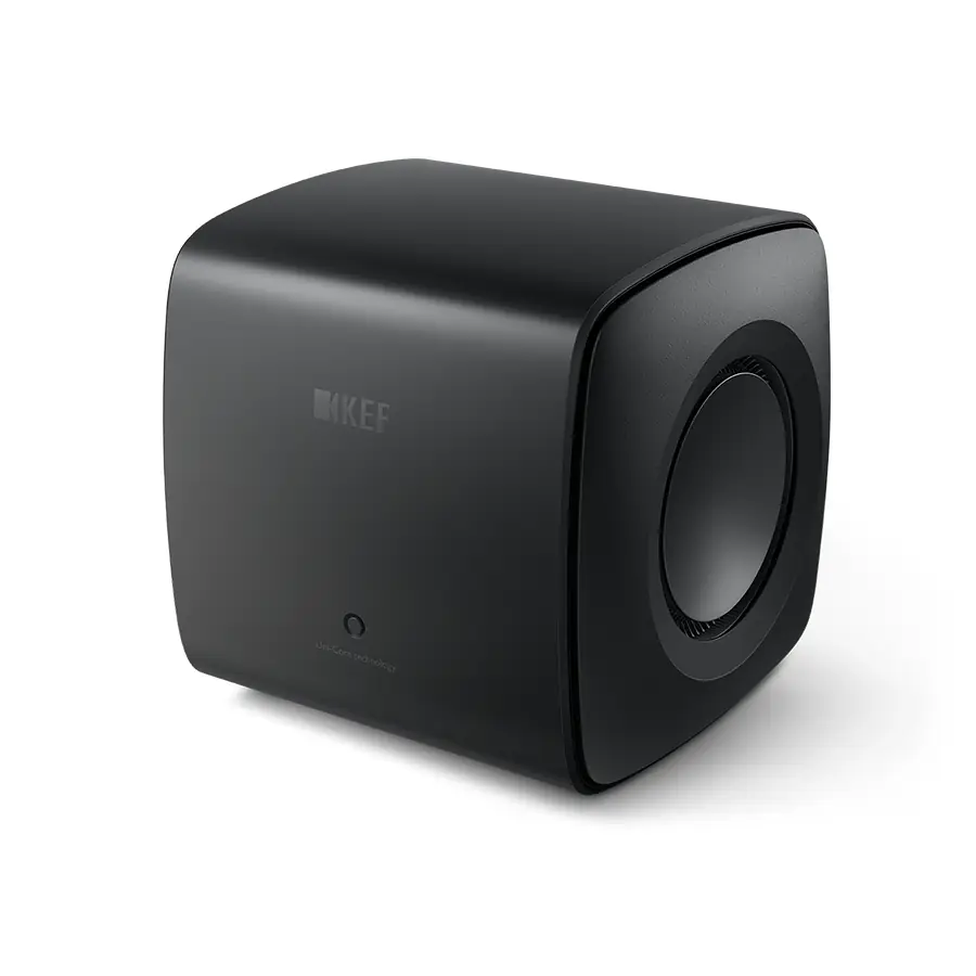 Subwoofer activo KEF KC62 en Negro Carbon