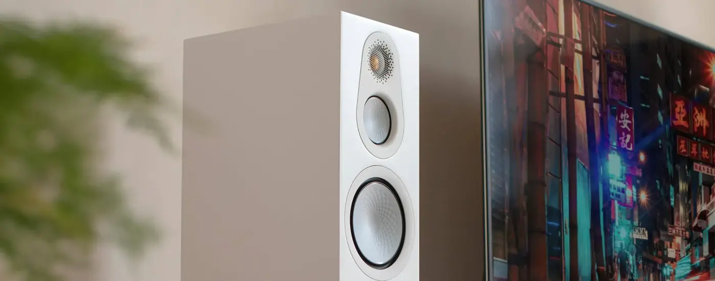 Parlante de piso Hi-Fi Monitor Audio MASILVER300 en ambiente