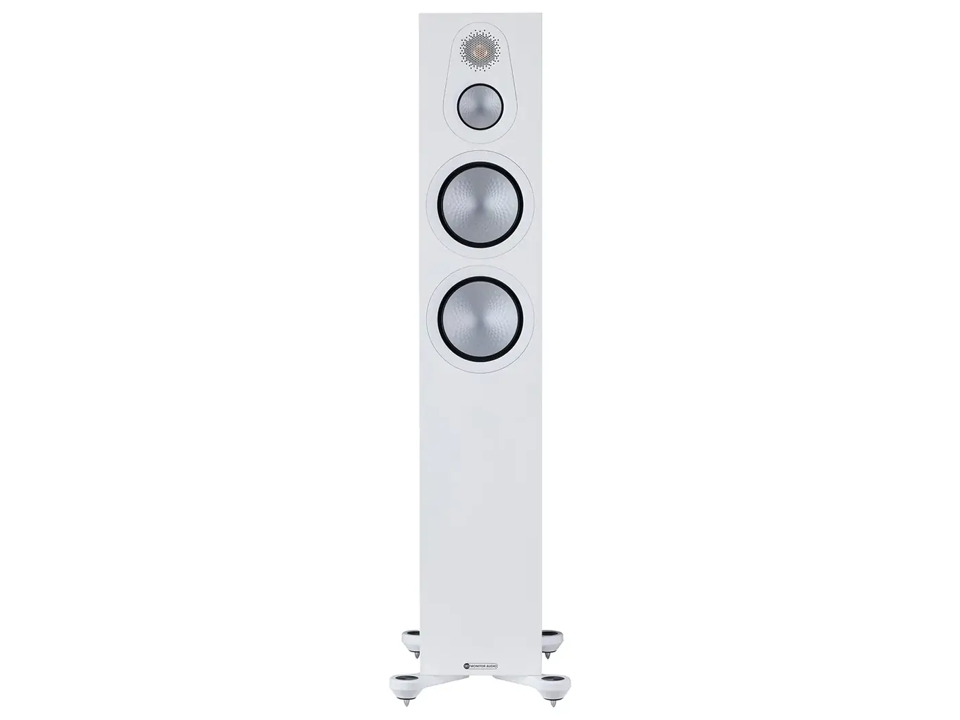 Parlante de piso Hi-Fi Monitor Audio MASILVER300 en Blanco Satén