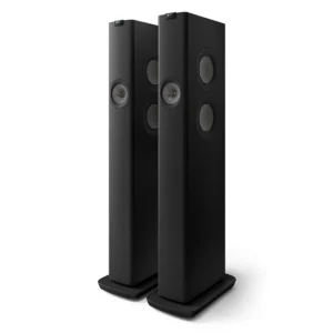 Parlante activo de piso KEF KEFLS60W en Negro Carbón