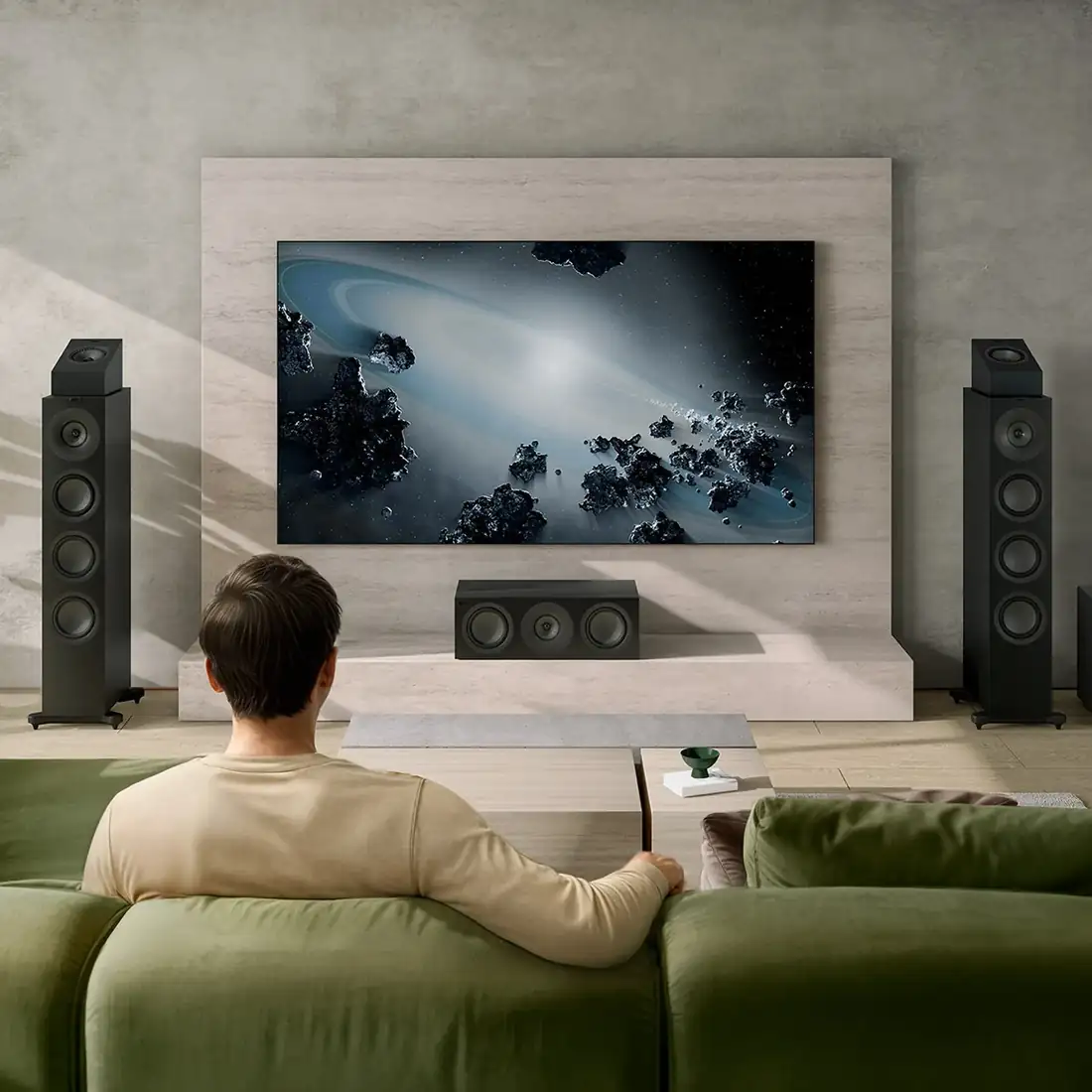 Parlante de piso Hi-Fi KEF KEFQ11META en ambiente