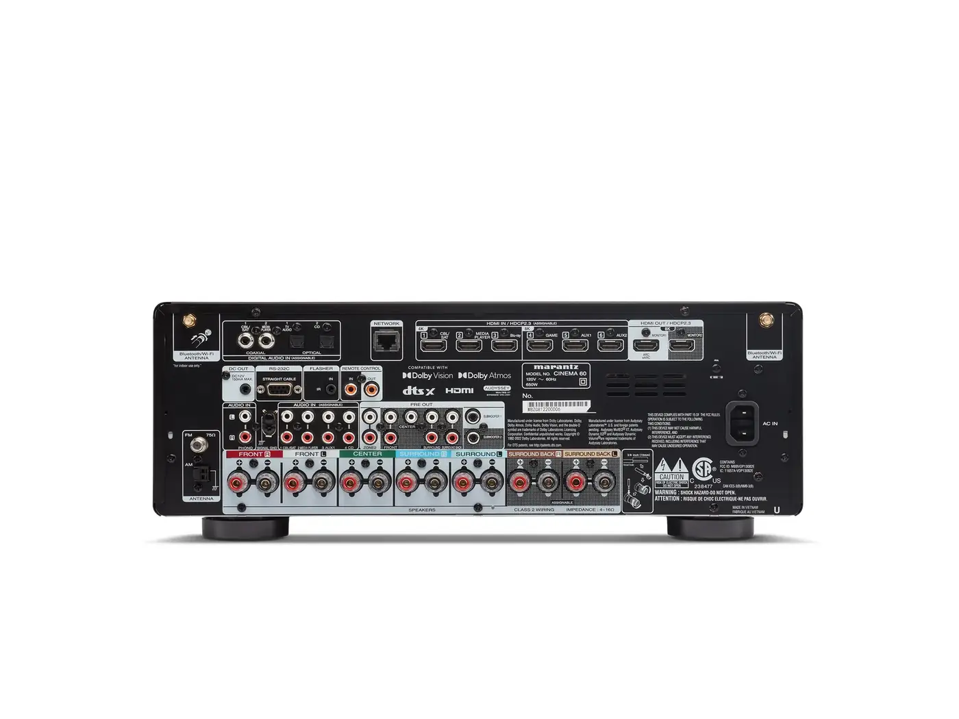 Receiver de teatro en casa Marantz CINEMA60 en Negro
