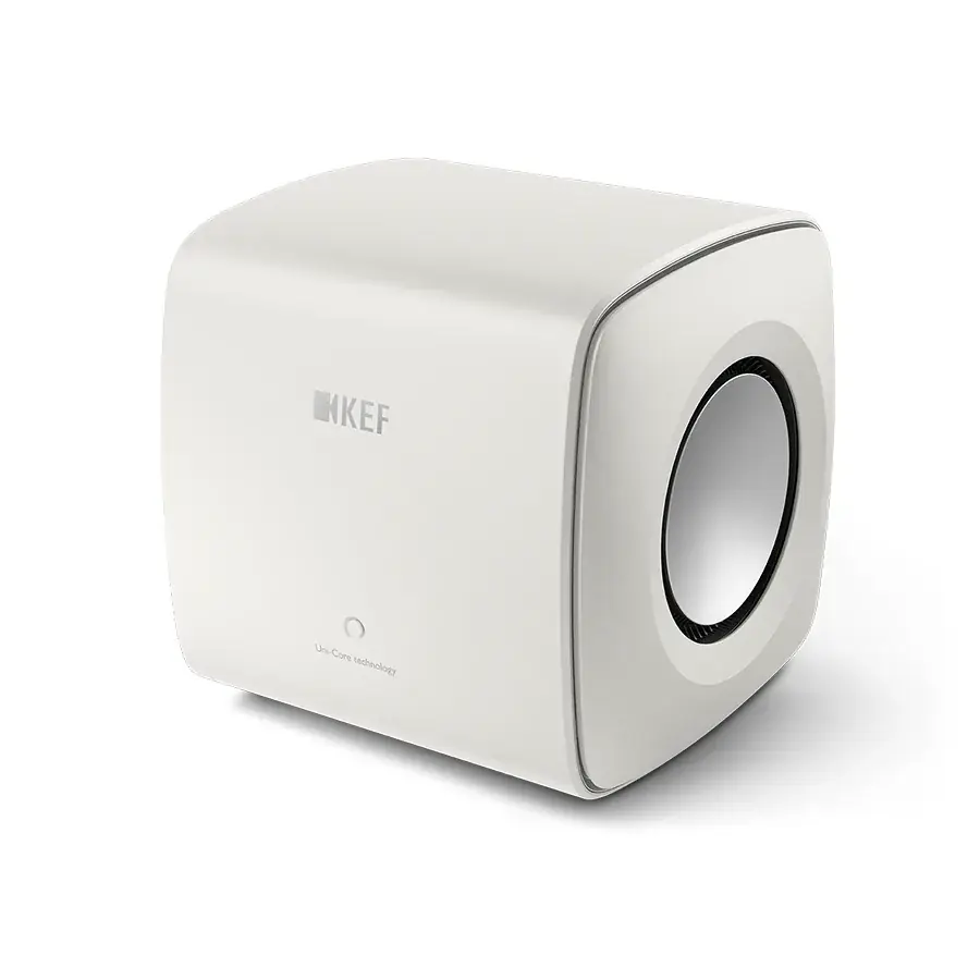 Subwoofer activo KEF KEFKC62 en Blanco Mineral