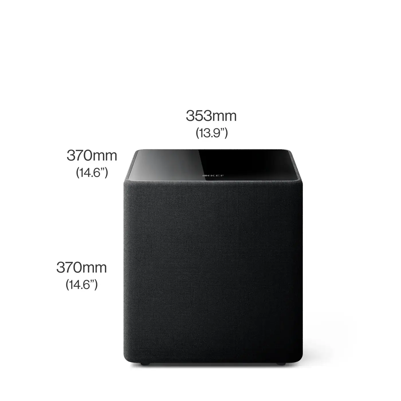 Subwoofer activo KEF KEFKUBE10 en Negro